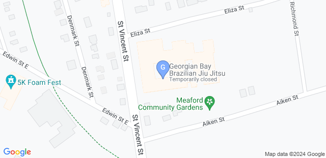 Map to Georgian Bay Brazilian Jiu-Jitsu